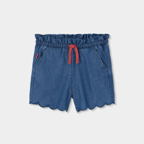 Dívčí džínové šortky s květinovou výšivkou BOBOLI