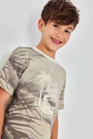 Chlapecké tričko s tropickým potiskem BOBOLI