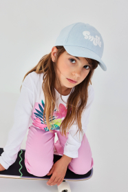 Dívčí kšiltovka s výšivkou Smile BOBOLI