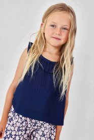 Dívčí tmavě modrý top BOBOLI