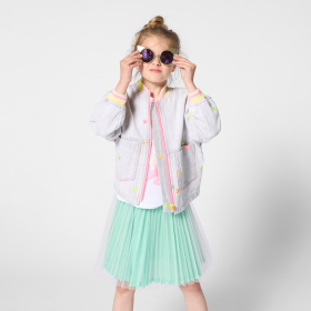 Dívčí krátká plisovaná sukně z třpytivého tylu BILLIEBLUSH