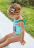 detail Baby print ruffle swimsuit