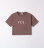 detail Dívčí crop top s nápisem IDO