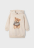 detail Dívčí béžové mikinové šaty s medvídkem a kapucí MAYORAL