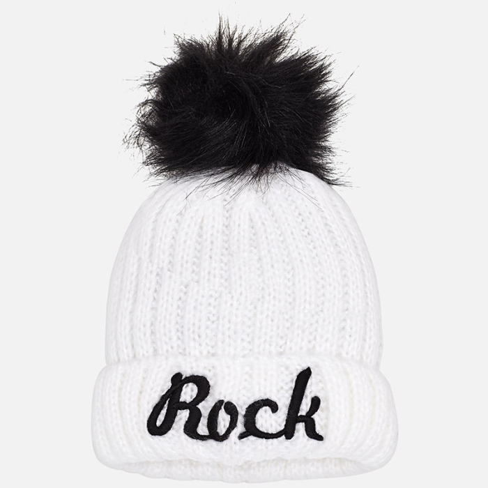 detail Ribbed beanie for girl