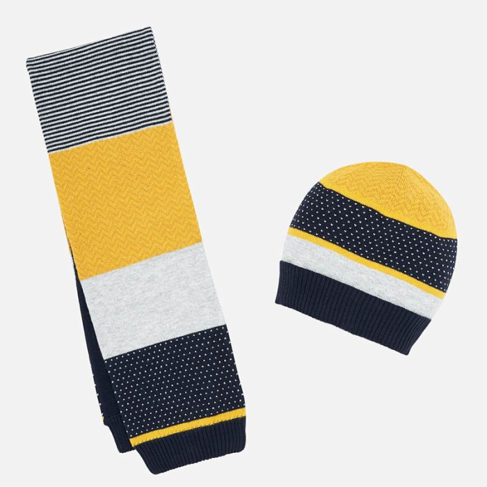 detail Hat and Scarf Set baby boy