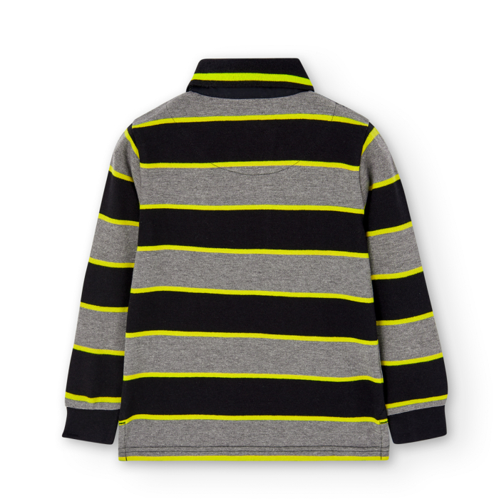 detail Pruhované polo s dlouhým rukávem BOBOLI