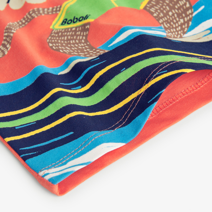 detail Chlapecké tričko s opicí na surfu BOBOLI