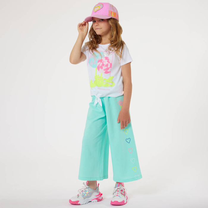 detail Printed fleece trousers