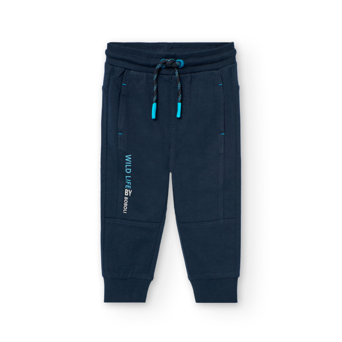 detail Chlapecké jogger fleecové kalhoty s elastickým pasem BOBOLI
