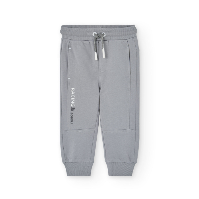 detail Chlapecké jogger fleecové kalhoty s elastickým pasem a nastavitelnou šňůrkou BOBOLI