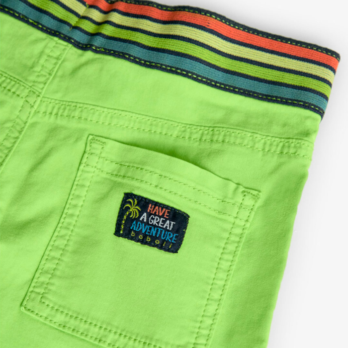 detail Chlapecké gabardénové kraťasy se stahovací šňůrkou BOBOLI