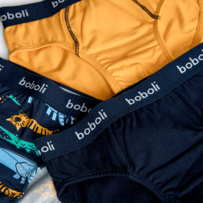detail Sada chlapeckých boxerek ve žluté, modré a dalších barvách BOBOLI