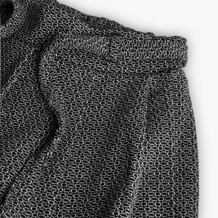 detail Černobílá dívčí sukně s páskem – pohodlí a styl každý den BOBOLI