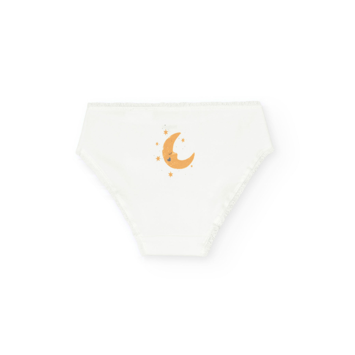 detail Dívčí bavlněné kalhotky – sada 3 kusů s hvězdičkami BOBOLI