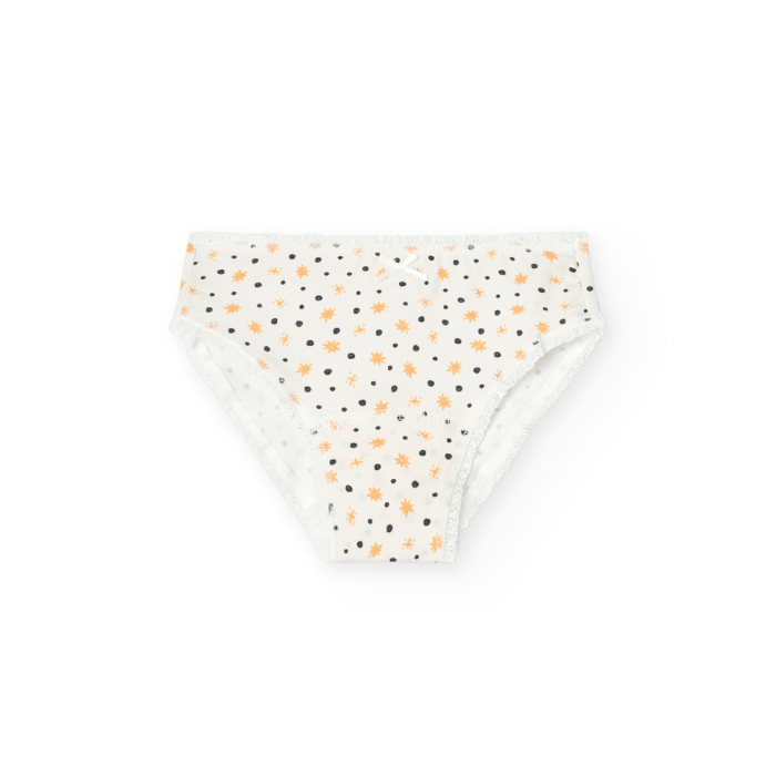 detail Dívčí bavlněné kalhotky – sada 3 kusů s hvězdičkami BOBOLI