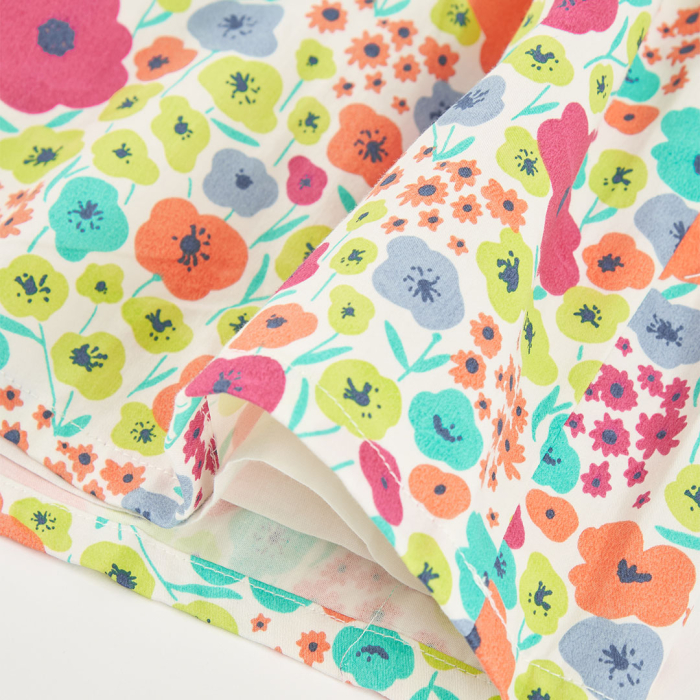 detail Dívčí tričko s barevným květinovým motivem BOBOLI