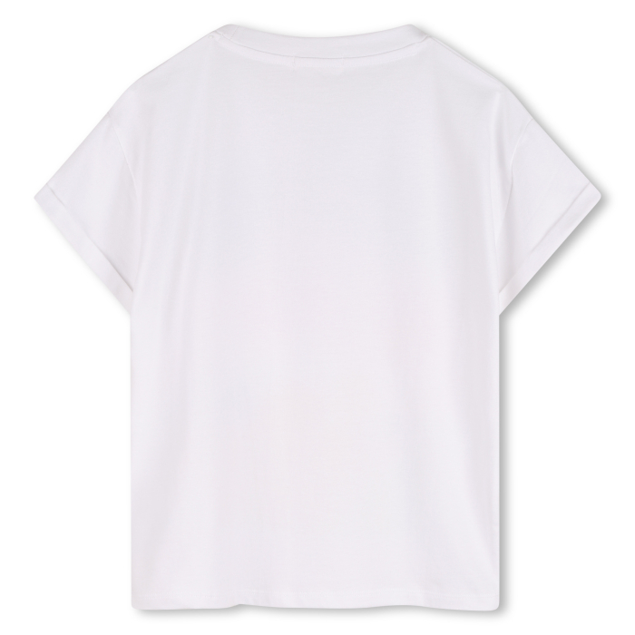 detail Dívčí tričko , digitální potisk, loose fit, žerzej, ohrnuté rukávy BILLIEBLUSH