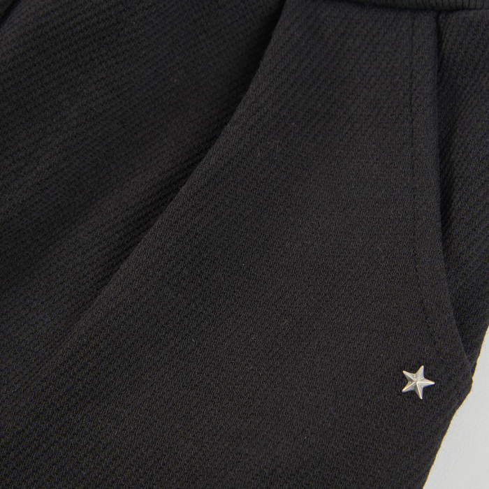 detail Dívčí keprové kalhoty – černé BOBOLI