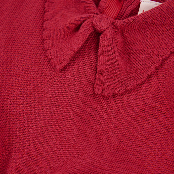 detail Dívčí vínové šaty BOBOLI