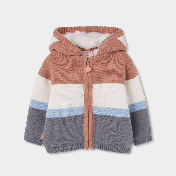 detail Unisex baby kardigan – barevný BOBOLI
