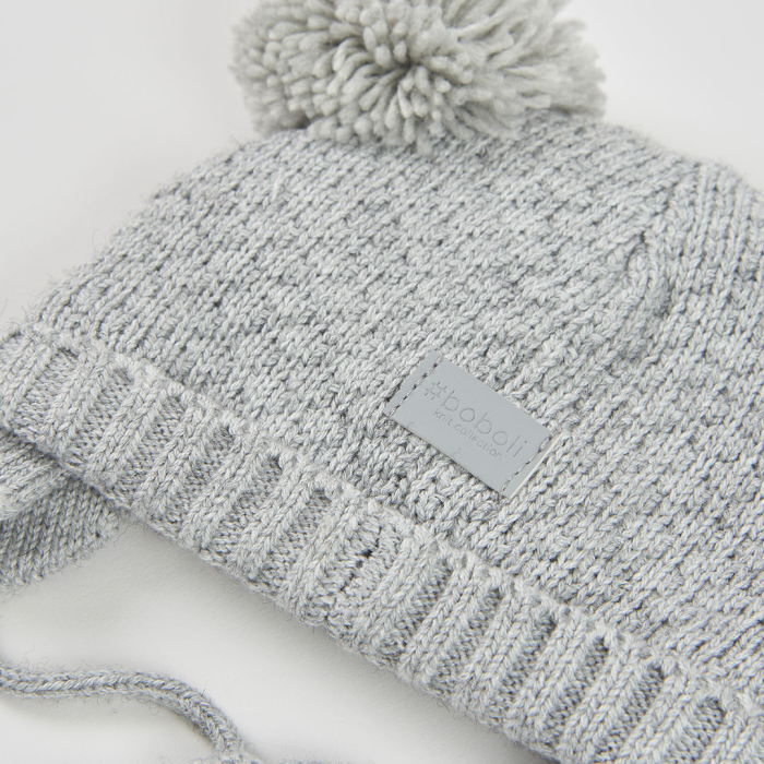 detail Unisex baby čepice –šedá BOBOLI