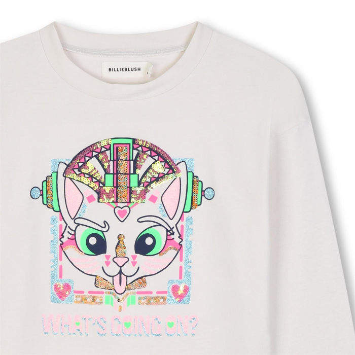 detail Dívčí tričko s kočkou BILLIEBLUSH