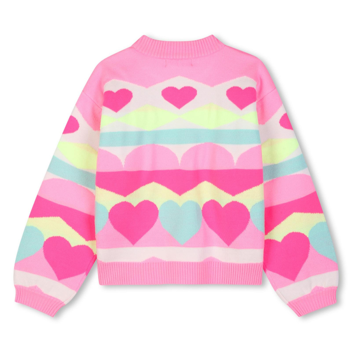 detail Dívčí svetr se srdíčky BILLIEBLUSH