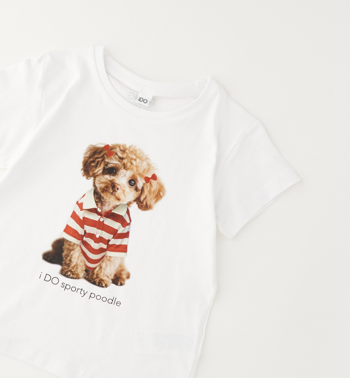 detail Dívčí tričko s pejskem iDO sporty poodle IDO