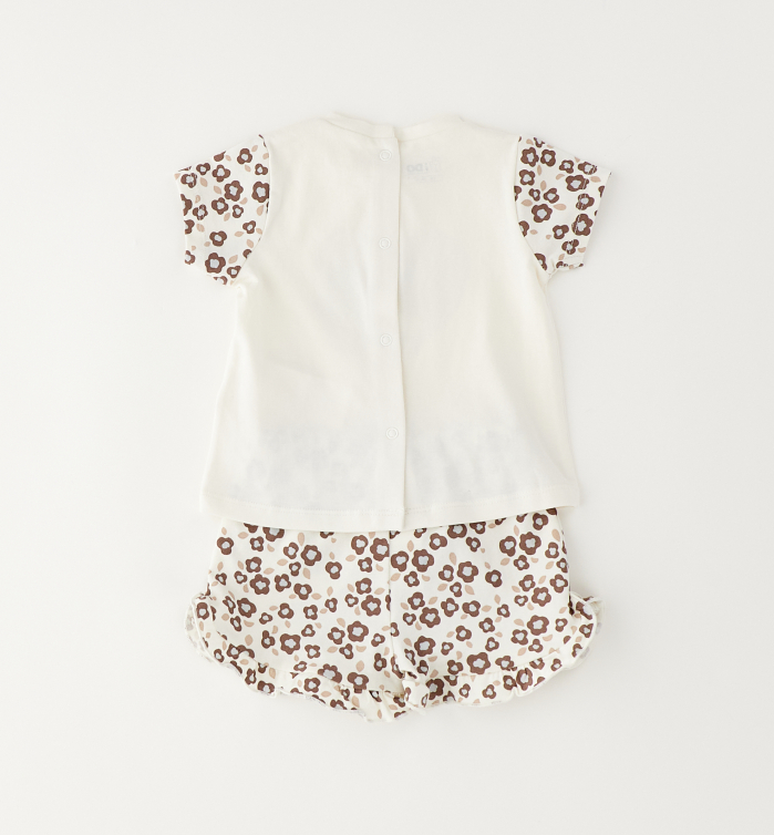 detail Dívčí letní set tričko a kraťasy leopard IDO