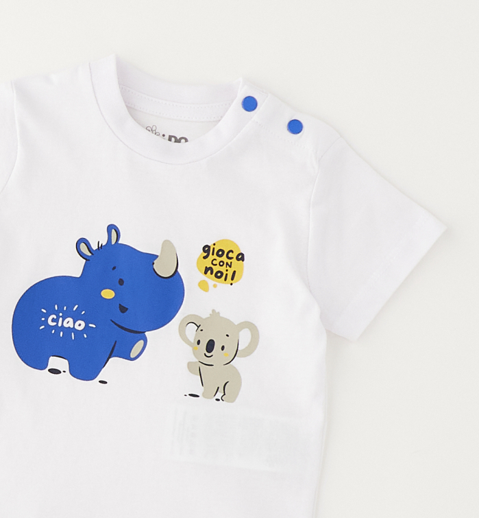 detail Chlapecké letní tričko krátký rukáv nosorožec a koala IDO