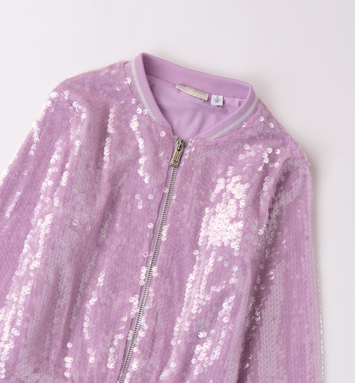 detail Girls' jacket with sequins