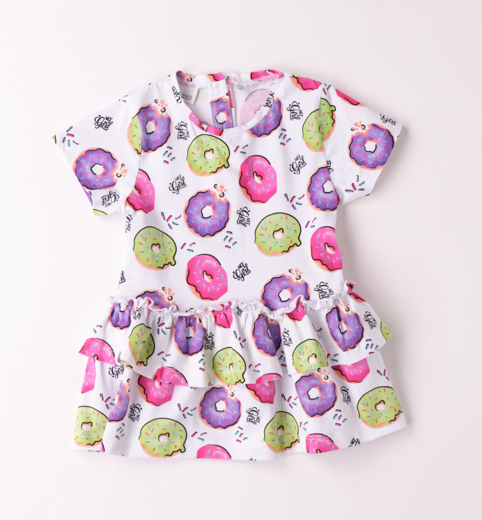 detail Dívčí dress s barevním potiskem SARABANDA