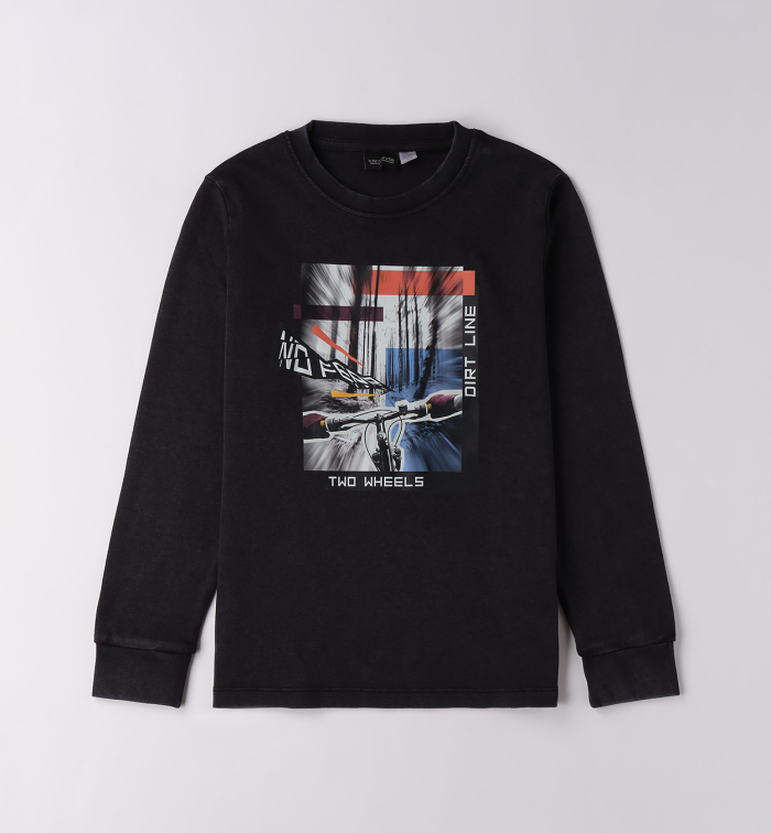 detail Chlapecké tričko s dlouhým rukávem a cyklistickým motivem SARABANDA
