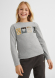 detail Long-sleeved t-shirt with a print for a girl
