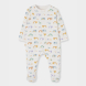 detail Unisex kojenecký overal s duhou – krémový BOBOLI