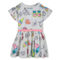 preview Dívčí šaty, tropický potisk, volánové rukávy, elastický pas BILLIEBLUSH