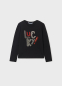 preview Long-sleeved T-shirt with an application for a girl