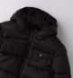 preview Chlapecká černá zimní bunda s kapucí a kapsou IDO