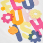 preview Dívčí tričko s barevným nápisem Flourish a uzlem BOBOLI