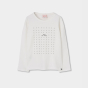 preview Dívčí strečové tričko ROCK – off white BOBOLI