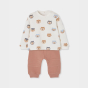 preview Unisex baby souprava – rezavá BOBOLI