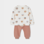 preview Unisex baby souprava – rezavá BOBOLI