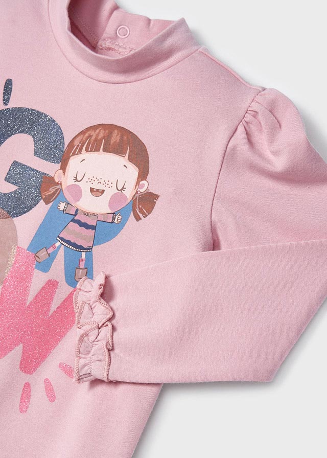 detail T-shirt with a stand-up collar for a baby ECOFRIENDS