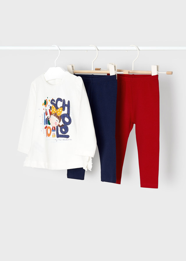 detail 3-piece set with leggings for babies ECOFRIENDS