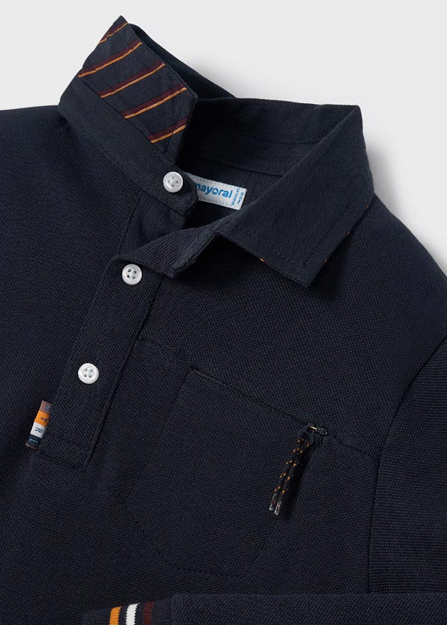 detail Boy's long-sleeved polo
