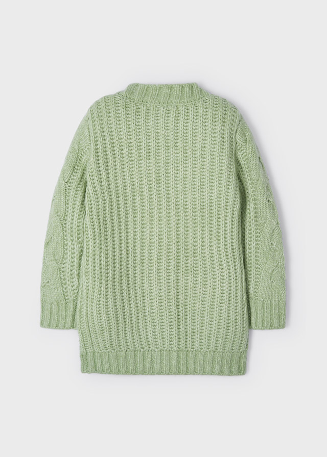 detail ECOFRIENDS cable knit sweatshirt for girls