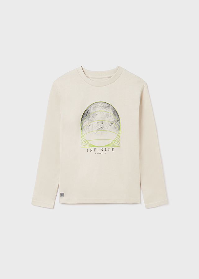 detail ECOFRIENDS long-sleeved t-shirt for a boy