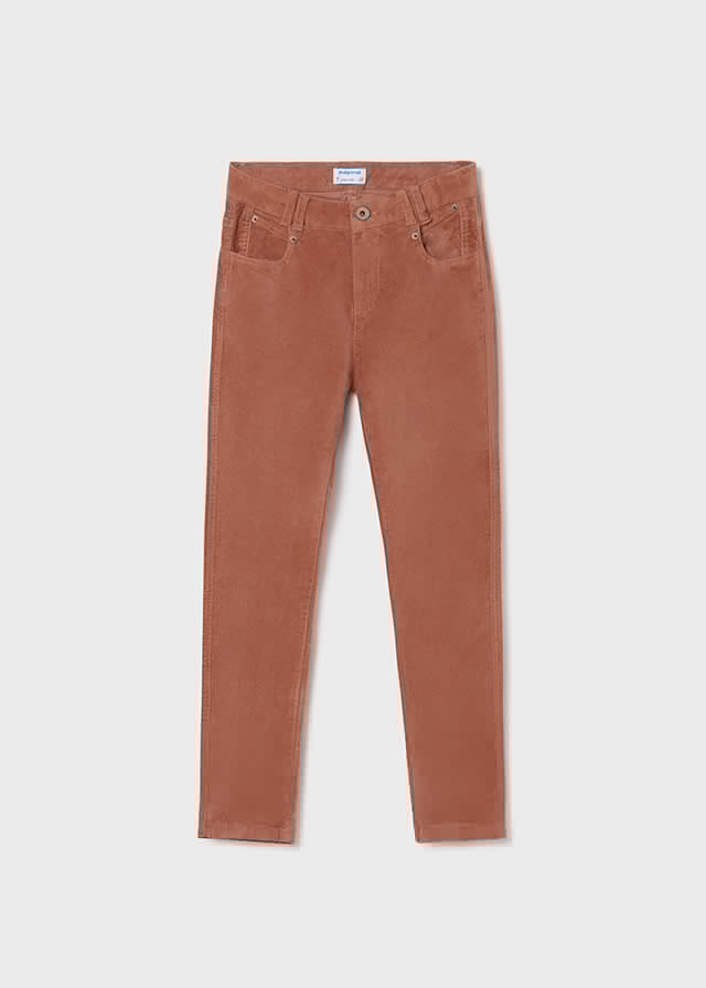 detail Long slim fit corduroy pants for girls