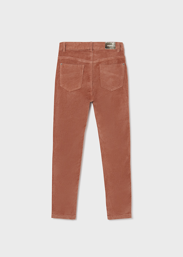 detail Long slim fit corduroy pants for girls